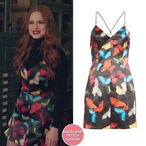 NWT Alice + Olivia Mini Dress Sz 10 black